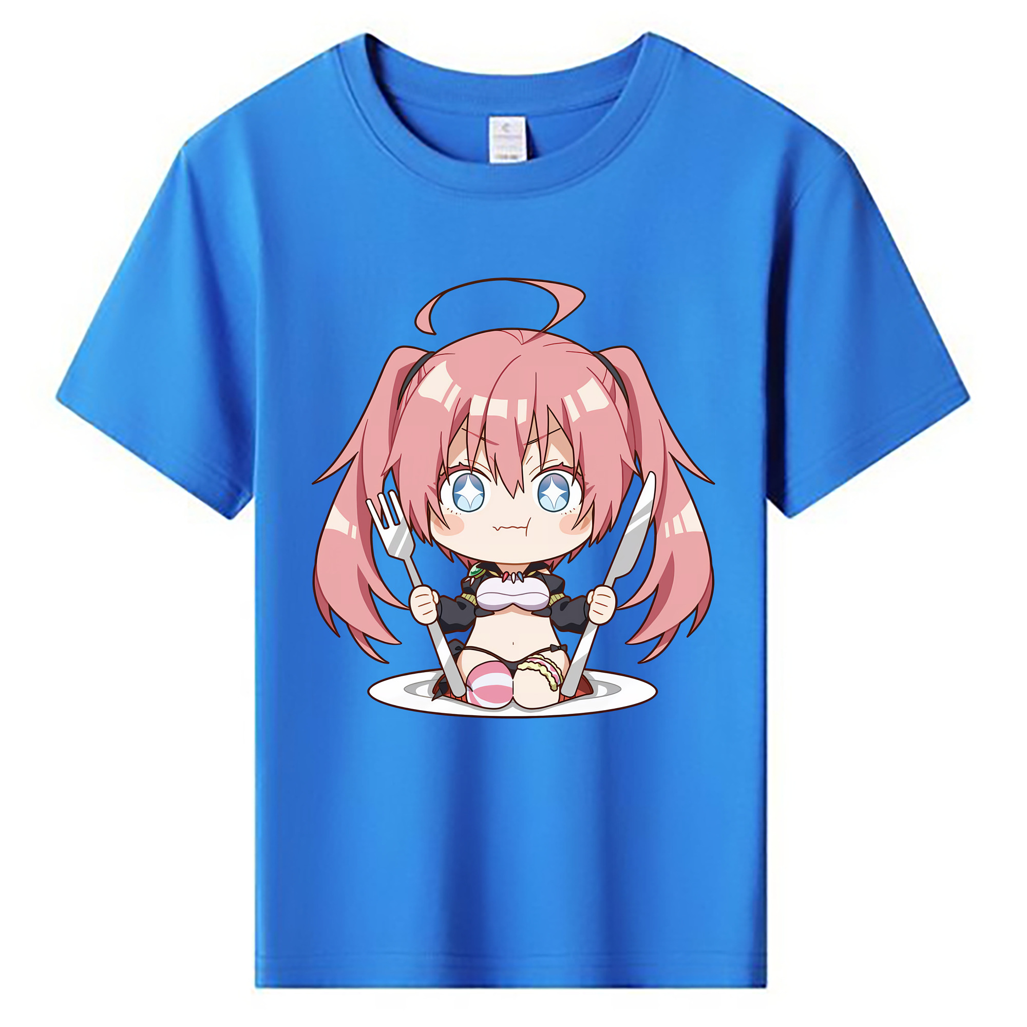 （画像用） 転スラ Regarding Reincarnated to Slime 綿100％キッズTシャツ（フロントプリント）
